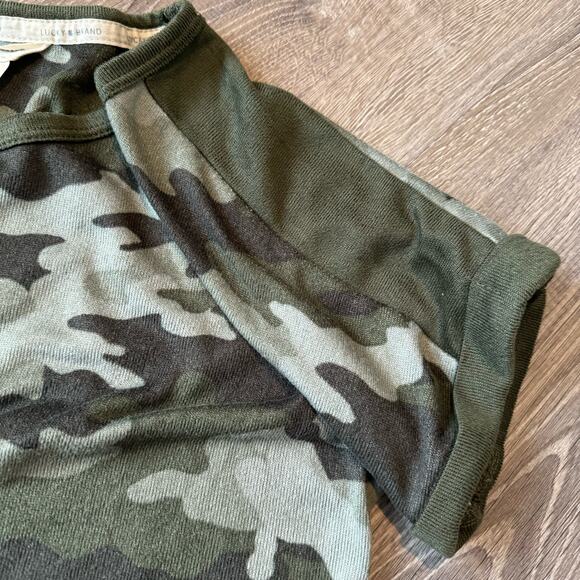 Lucky Brand Camo Short Sleeve Shirt- size S - Picture 6 of 8